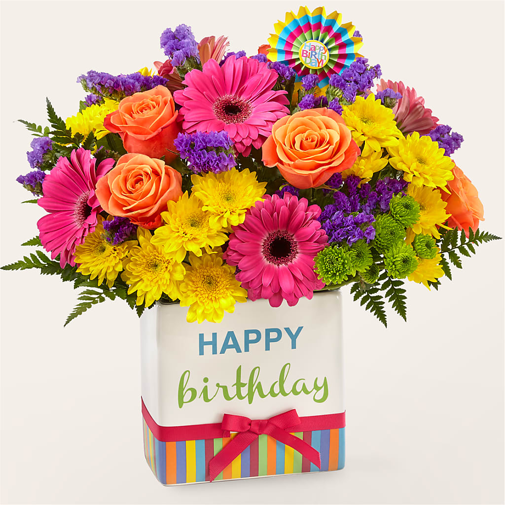 Birthday Brights Bouquet – Eastland Heaven Sent Floral, Eastland TX