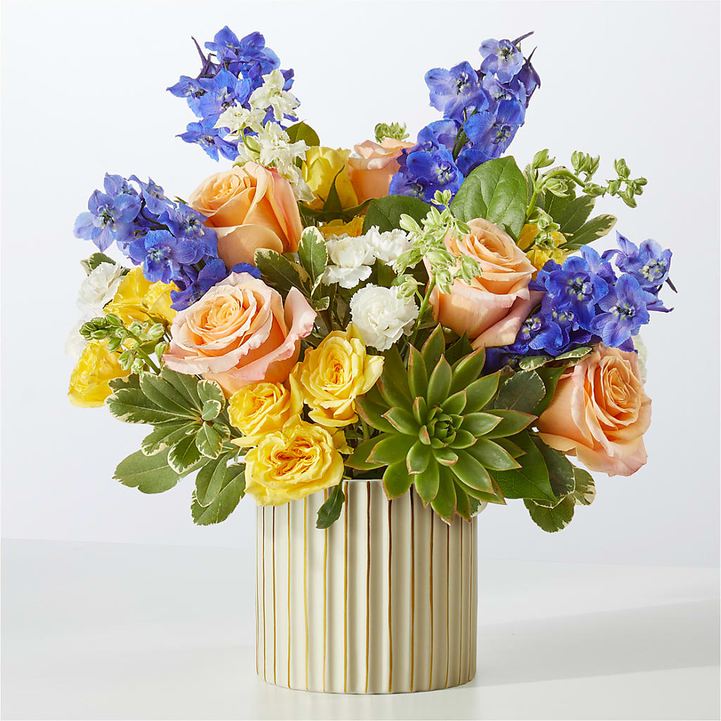 Cobalt Reverie Bouquet – Eastland Heaven Sent Floral, Eastland TX
