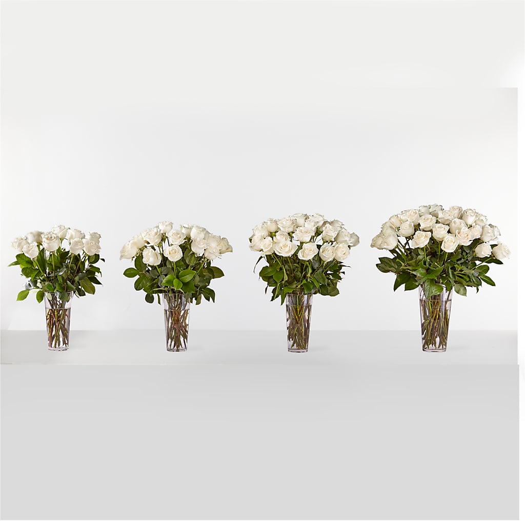 Long Stem White Rose Bouquet – Eastland Heaven Sent Floral, Eastland TX