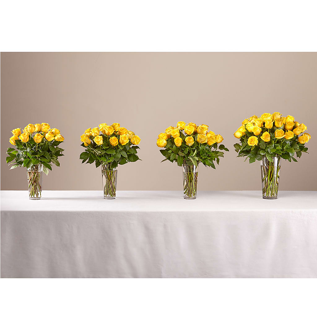 Long Stem Yellow Rose Bouquet – Eastland Heaven Sent Floral, Eastland TX