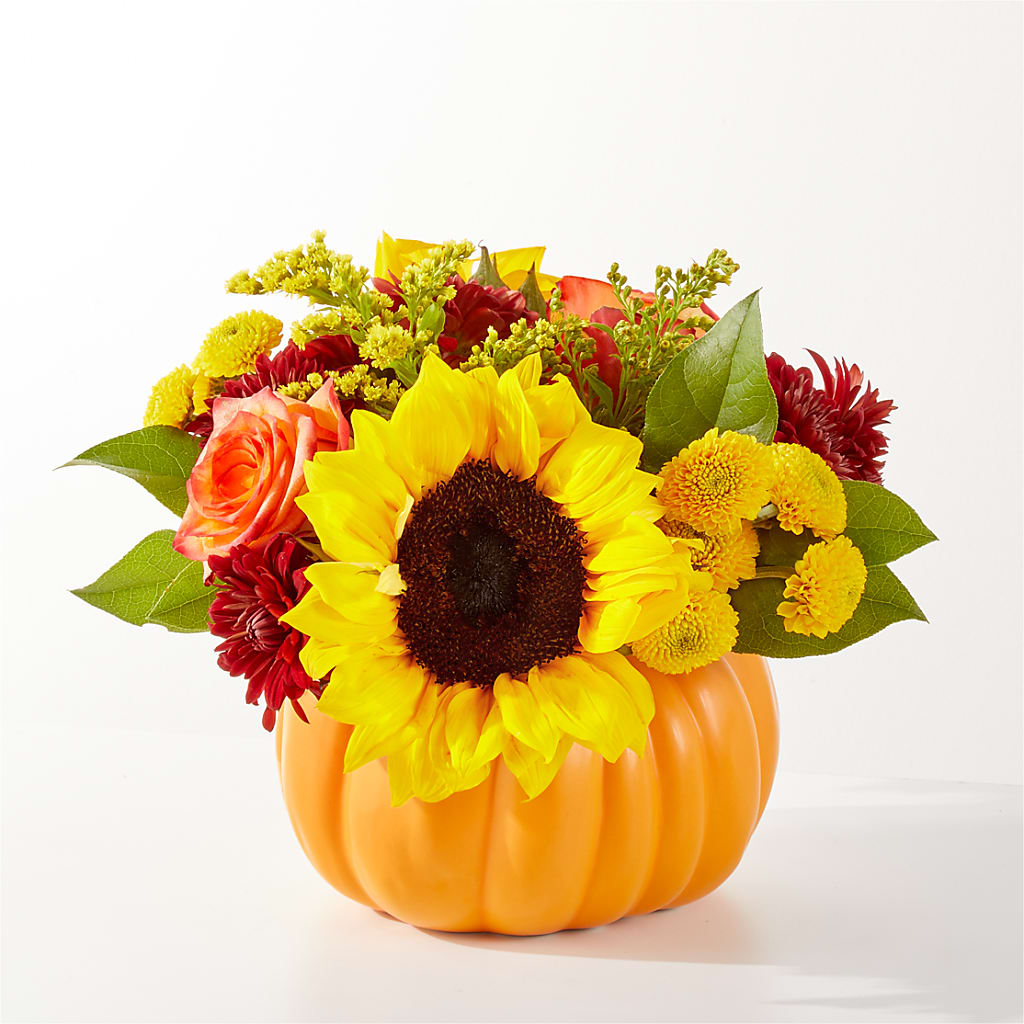 Golden Gourd Pumpkin Bouquet – Eastland Heaven Sent Floral, Eastland TX