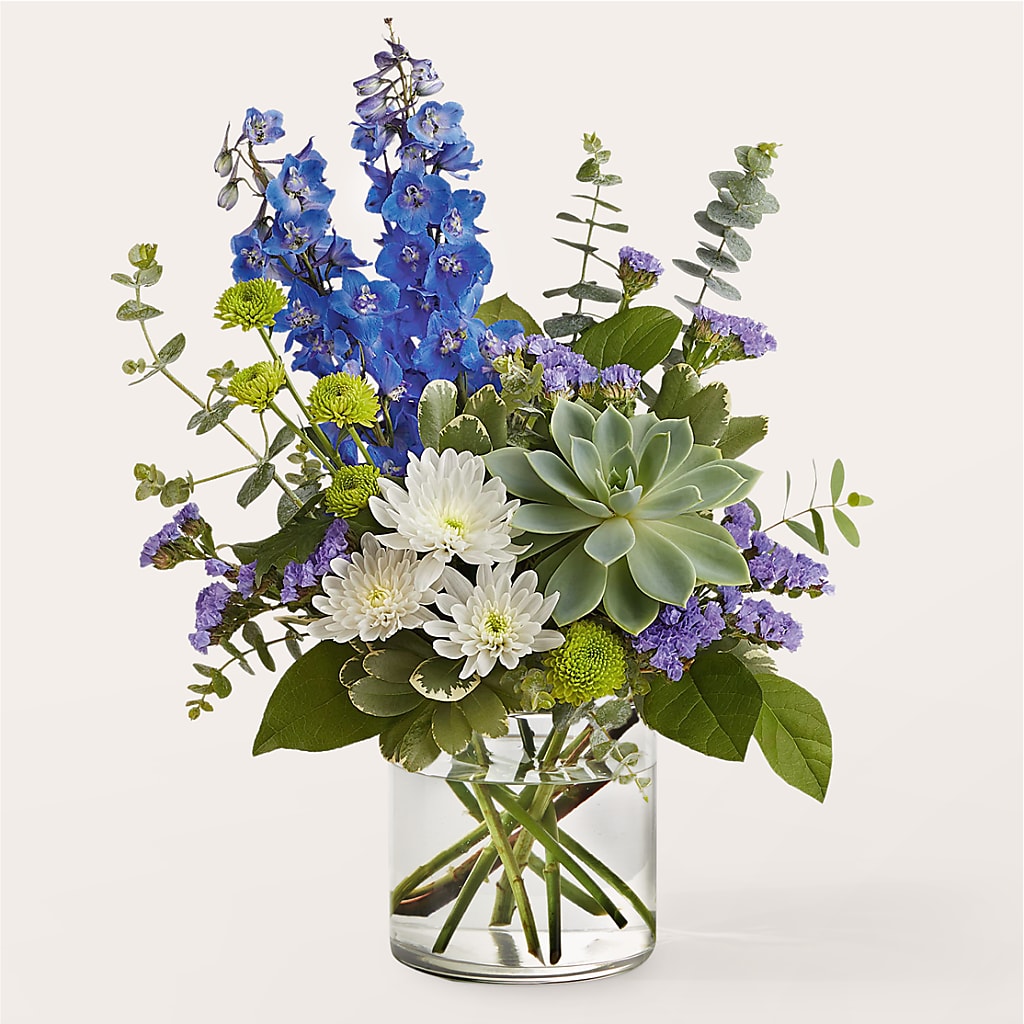 Cerulean Waves Bouquet – Eastland Heaven Sent Floral, Eastland TX