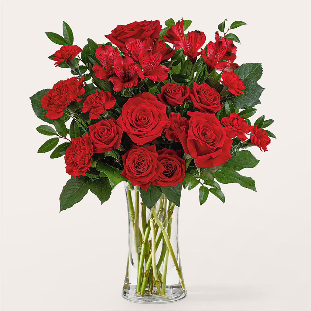 Brilliant Ruby Bouquet – Eastland Heaven Sent Floral, Eastland TX
