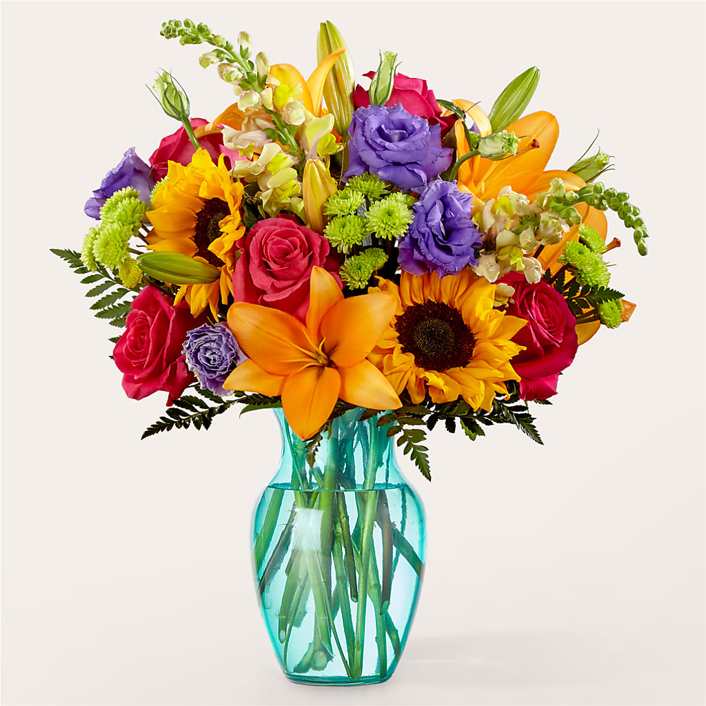 Double Rainbow Bouquet – Eastland Heaven Sent Floral, Eastland TX