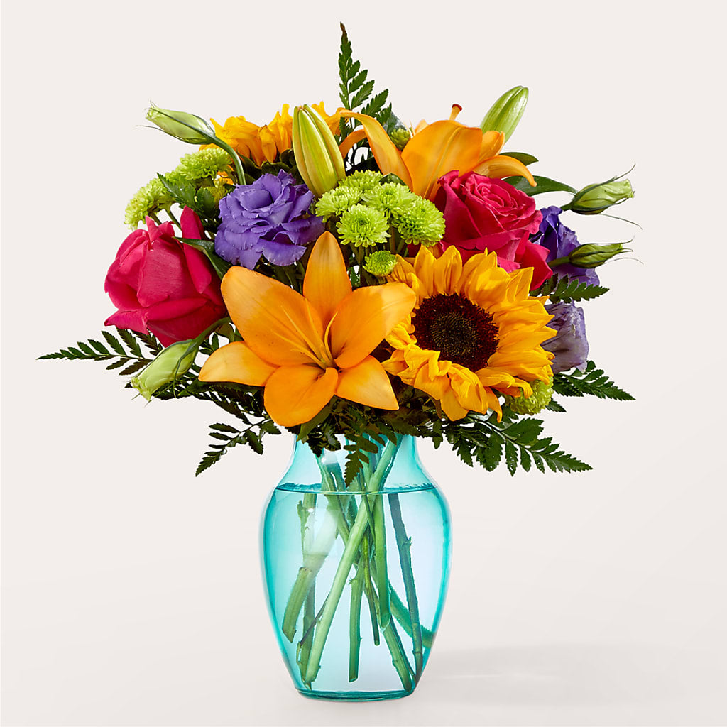 Double Rainbow Bouquet – Eastland Heaven Sent Floral, Eastland TX