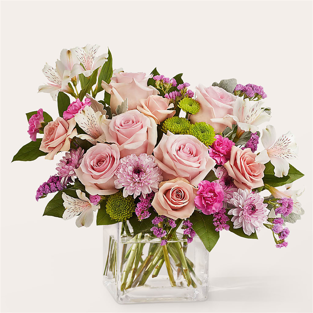 Pink Suede Bouquet – Eastland Heaven Sent Floral, Eastland TX