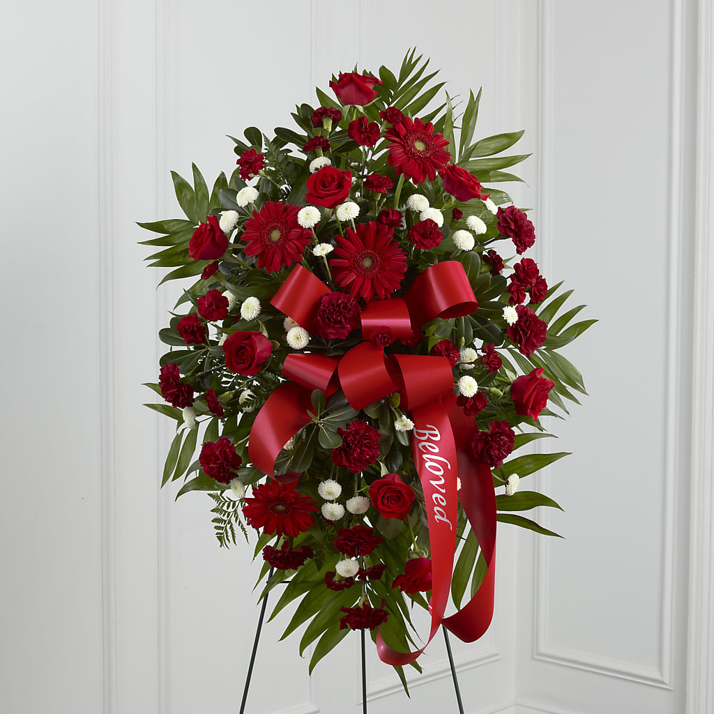 Treasured Memories Standing Spray – Eastland Heaven Sent Floral, Eastland TX
