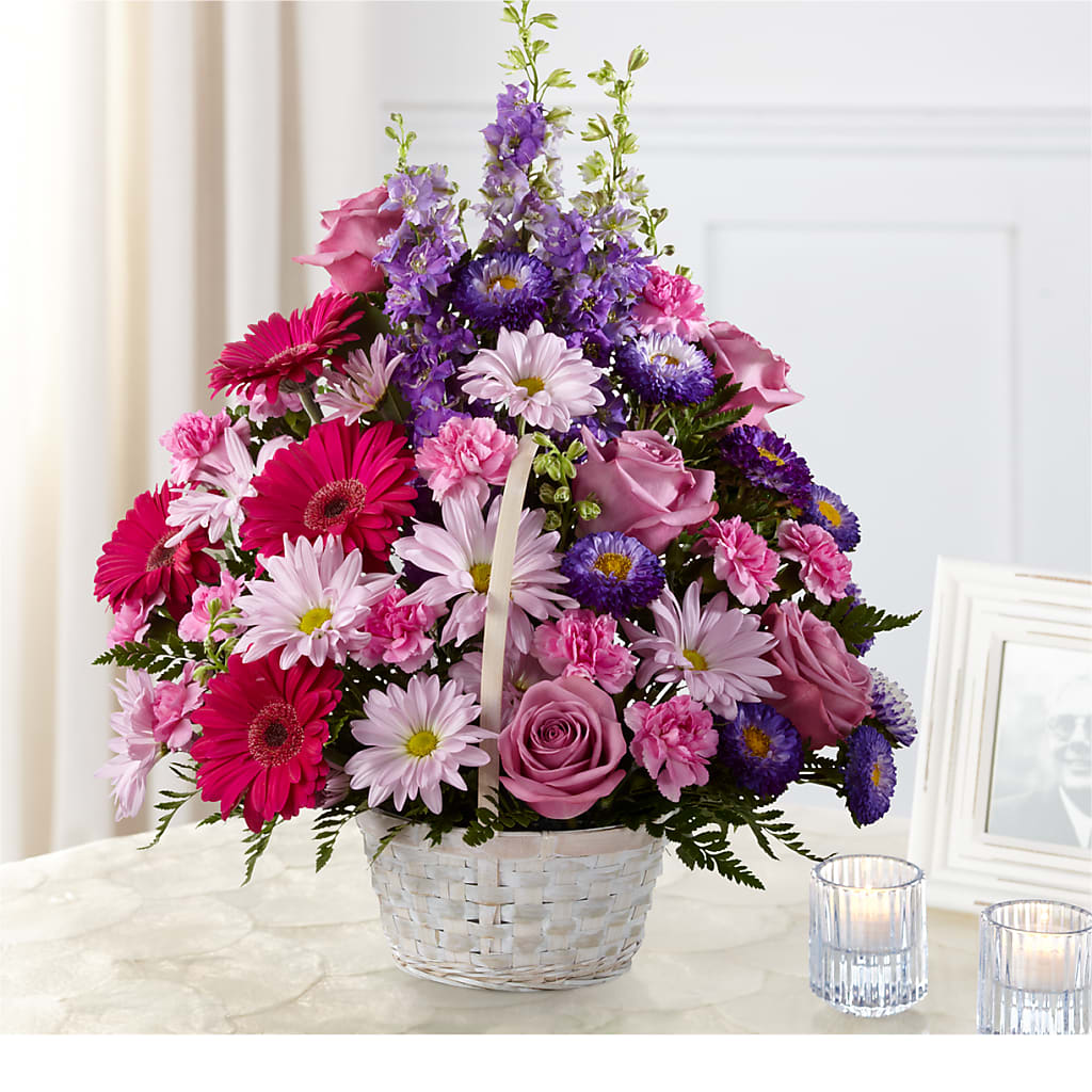 Pastel Peace Basket – Eastland Heaven Sent Floral, Eastland TX