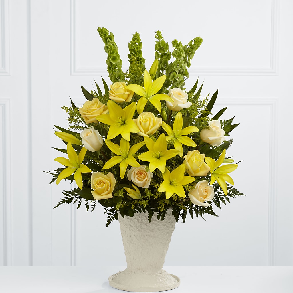 Golden Memories Arrangement – Eastland Heaven Sent Floral, Eastland TX