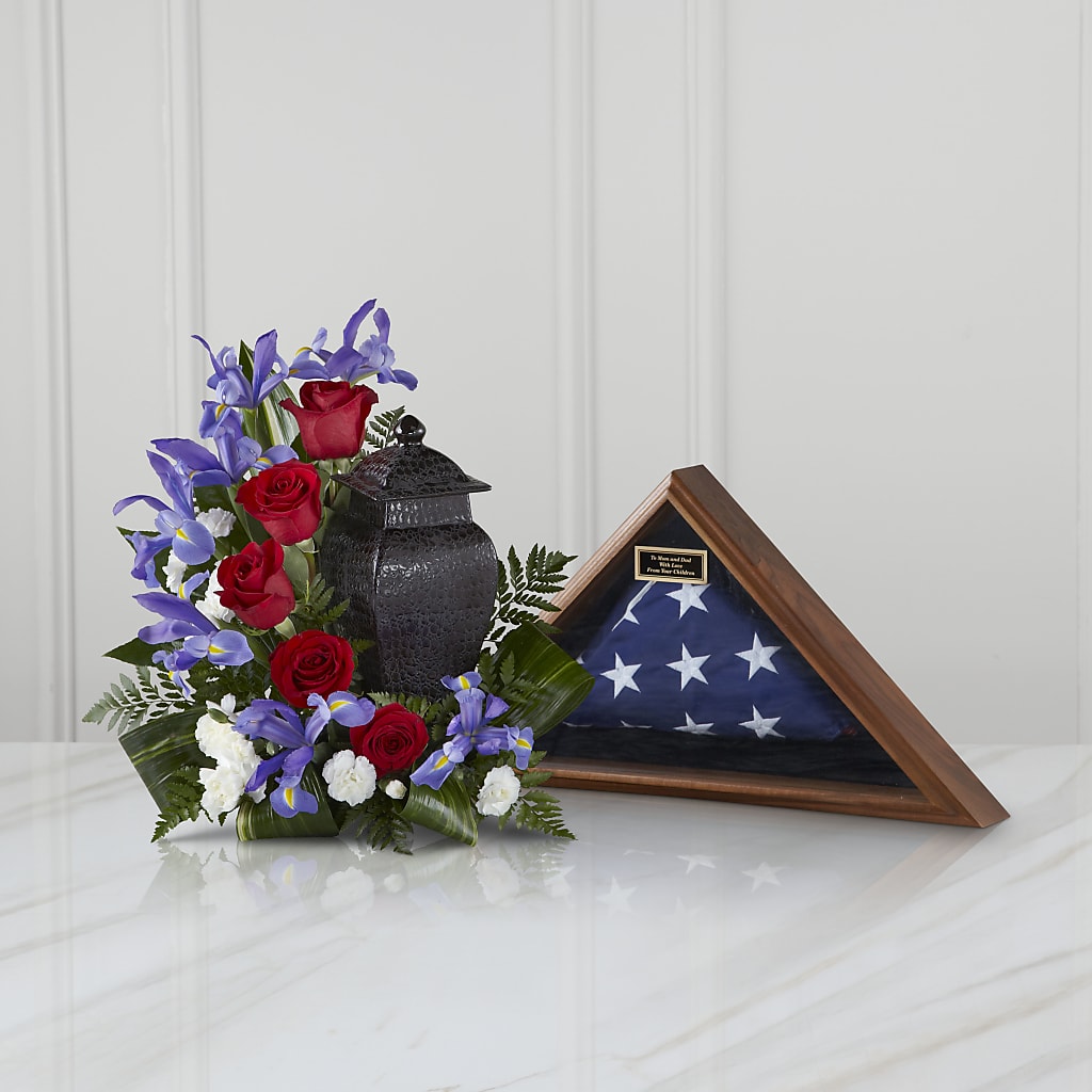 Patriotic Tribute Arrangement – Eastland Heaven Sent Floral, Eastland TX