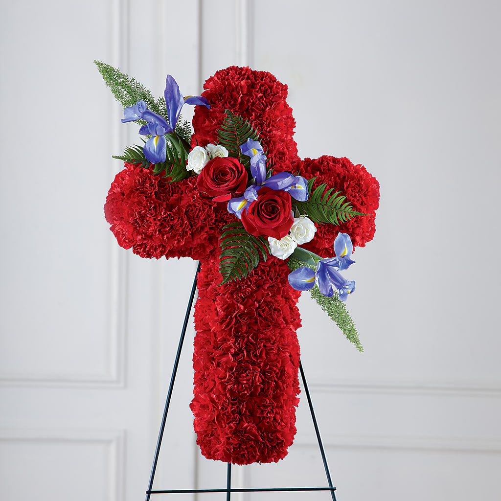 Faithful Hero Floral Cross – Eastland Heaven Sent Floral, Eastland TX