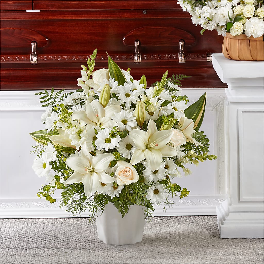 Thoughts of Tranquility Floor Basket – Eastland Heaven Sent Floral, Eastland TX