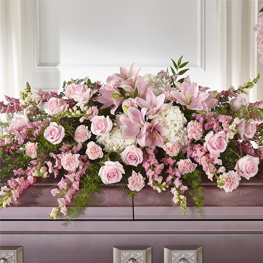 Life & Remembrance Casket Spray – Eastland Heaven Sent Floral, Eastland TX