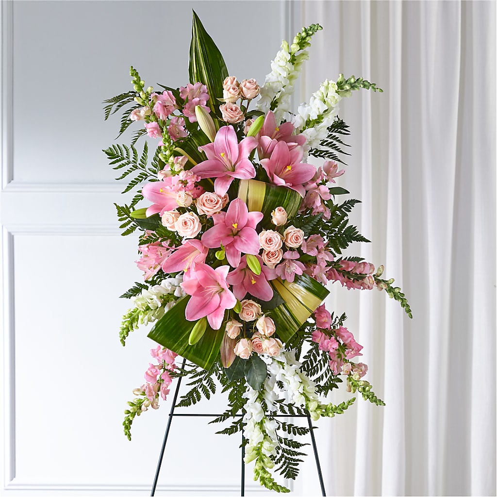 Elegant Embrace Standing Spray – Eastland Heaven Sent Floral, Eastland TX