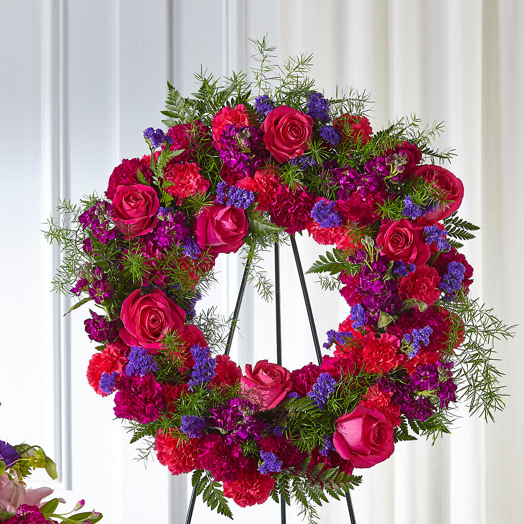 Calming Colors Wreath – Eastland Heaven Sent Floral, Eastland TX