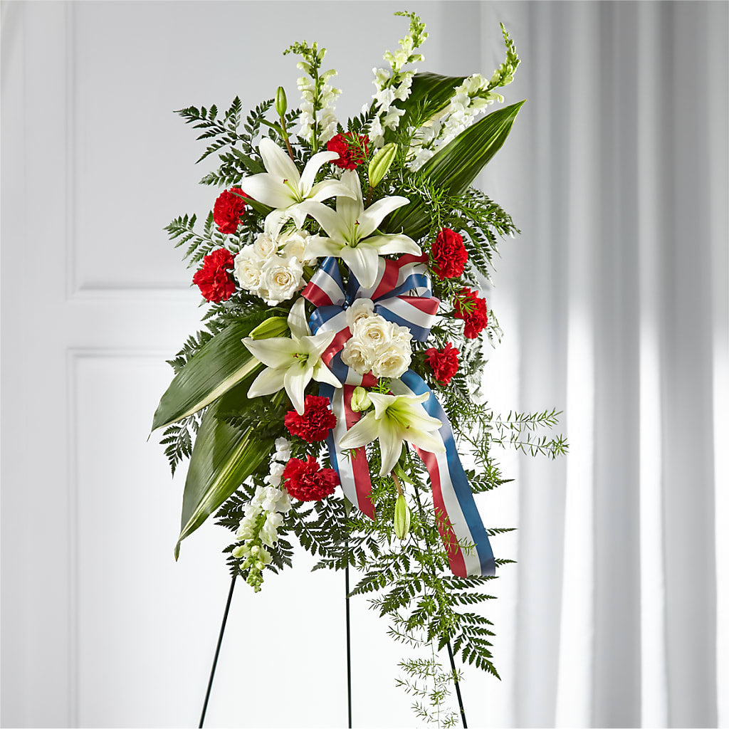 Stars of Life Standing Spray – Eastland Heaven Sent Floral, Eastland TX