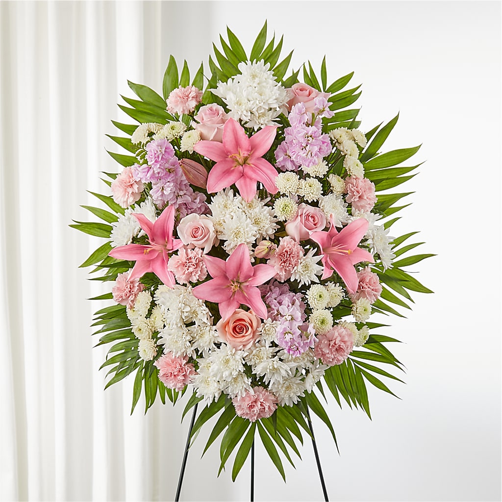 Offering Solace Standing Spray – Eastland Heaven Sent Floral, Eastland TX