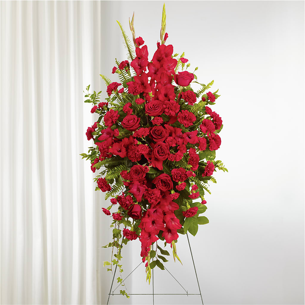 From the Heart Standing Spray – Eastland Heaven Sent Floral, Eastland TX