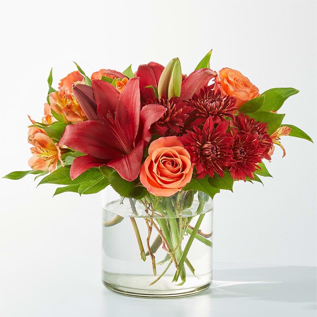 Crimson Leaves Bouquet – Eastland Heaven Sent Floral, Eastland TX