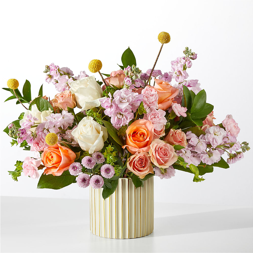 French Market Bouquet with Ivory Vase – Eastland Heaven Sent Floral, Eastland TX