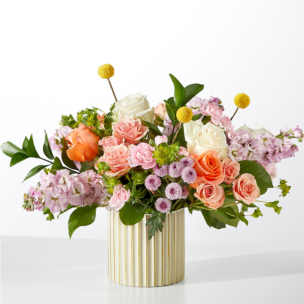 French Market Bouquet with Ivory Vase – Eastland Heaven Sent Floral, Eastland TX