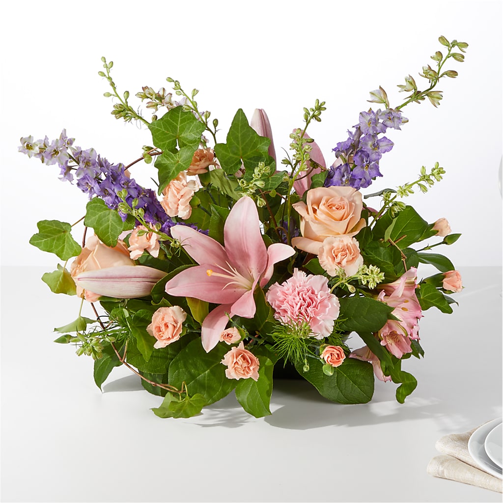 Blossom Time Centerpiece – Eastland Heaven Sent Floral, Eastland TX