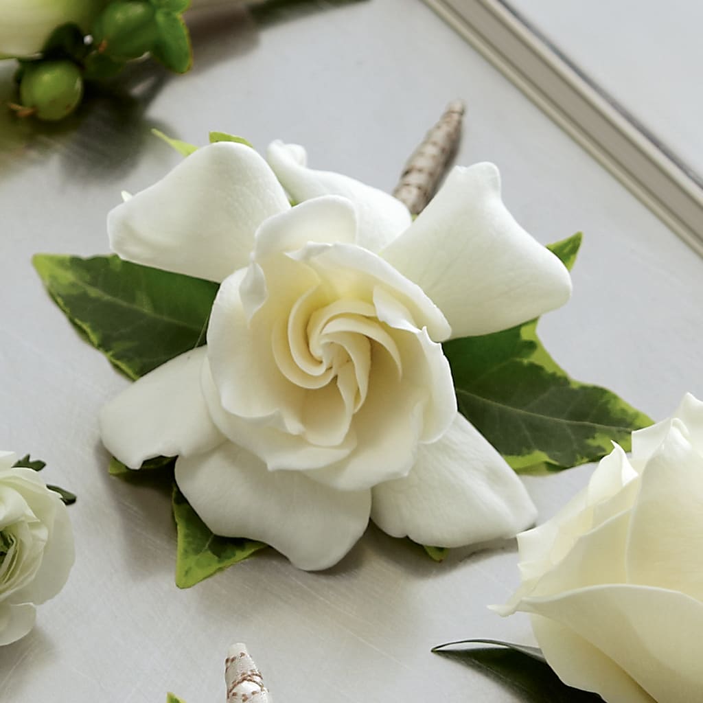 Gardenia Boutonniere – Eastland Heaven Sent Floral, Eastland TX
