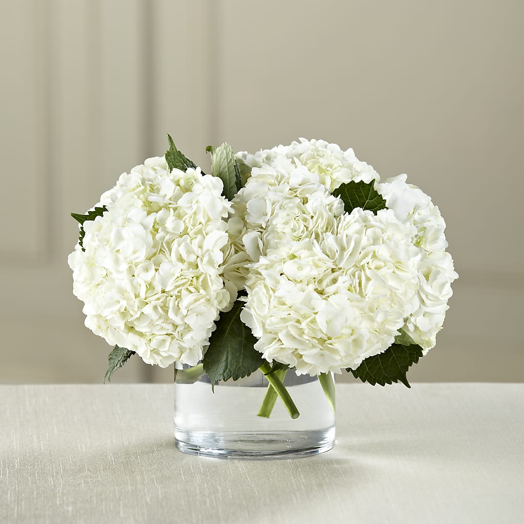 White Hydrangea Bouquet – Eastland Heaven Sent Floral, Eastland TX