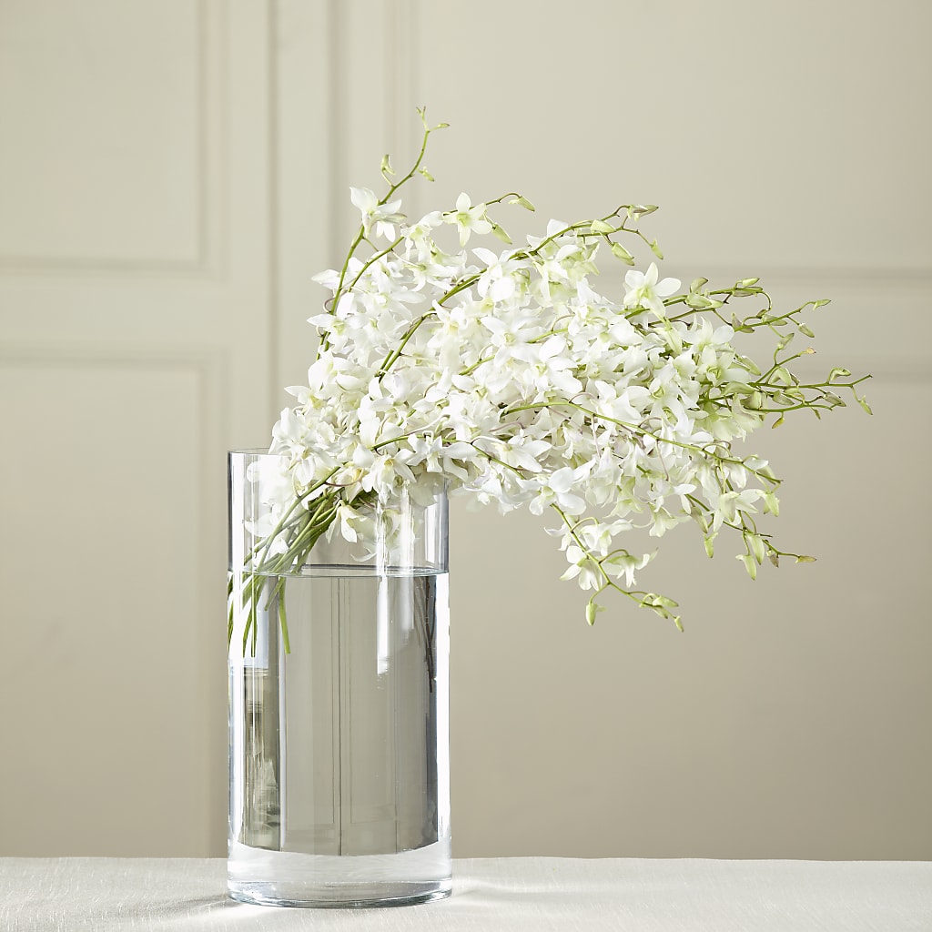 White Dendrobium Bouquet – Eastland Heaven Sent Floral, Eastland TX