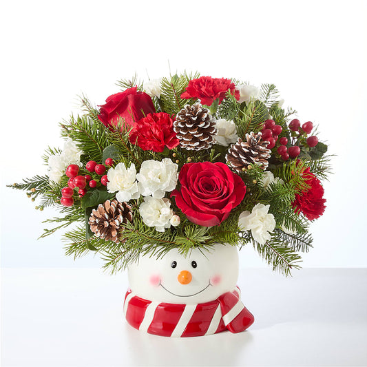 Jolly Snowman Bouquet –  Eastland Heaven Sent Floral, Eastland TX