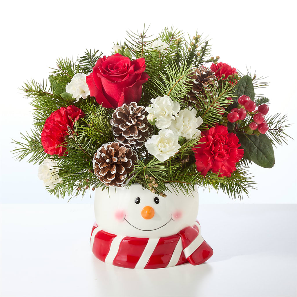 Jolly Snowman Bouquet –  Eastland Heaven Sent Floral, Eastland TX