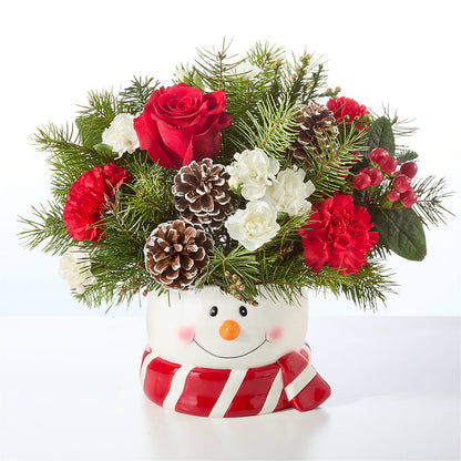 Jolly Snowman Bouquet –  Eastland Heaven Sent Floral, Eastland TX