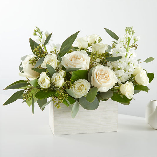 Fresh Linen Box Bouquet –  Eastland Heaven Sent Floral, Eastland TX