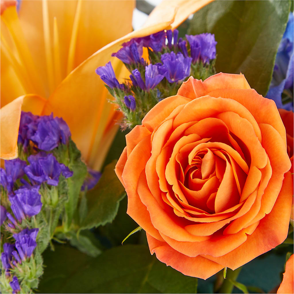 Radiant Citrus Box Bouquet –  Eastland Heaven Sent Floral, Eastland TX