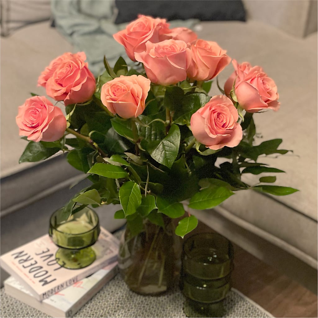 Long Stem Pink Rose Bouquet –  Eastland Heaven Sent Floral, Eastland TX