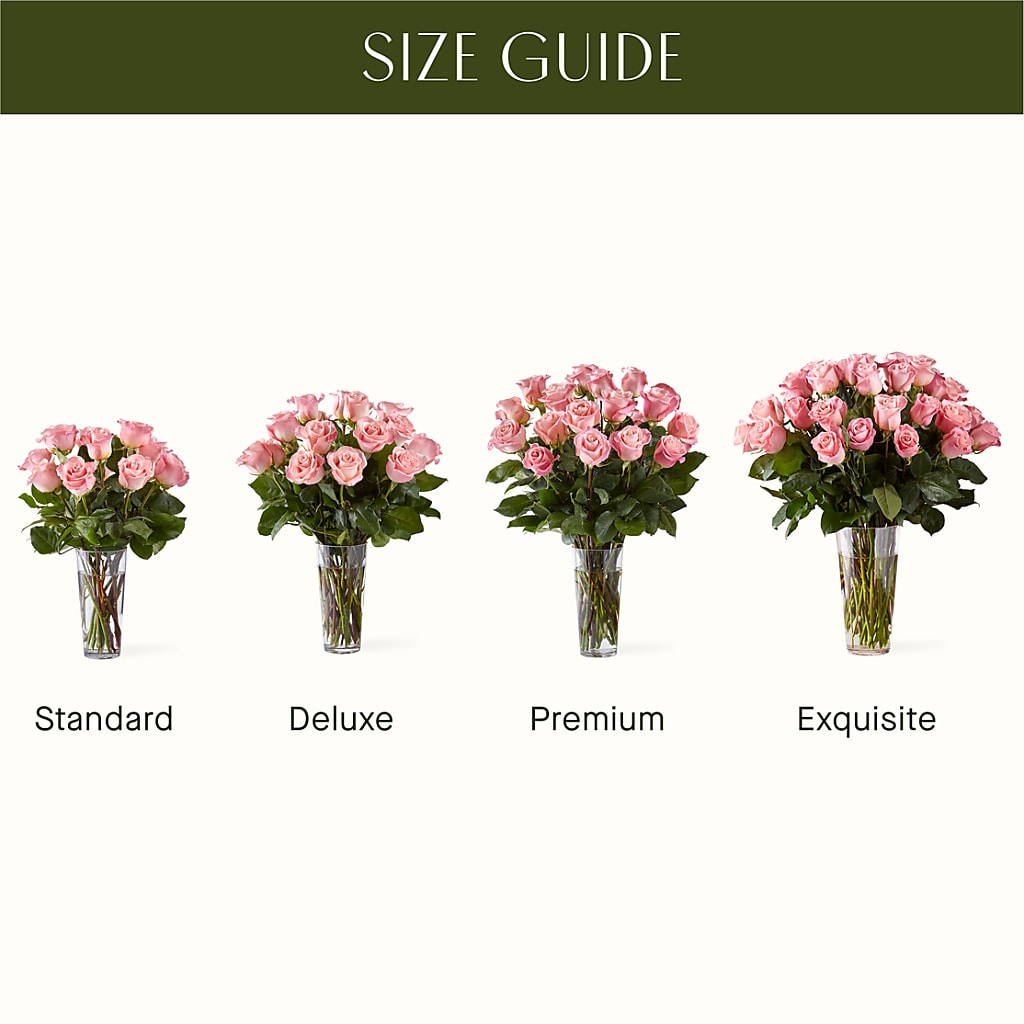 Long Stem Pink Rose Bouquet –  Eastland Heaven Sent Floral, Eastland TX