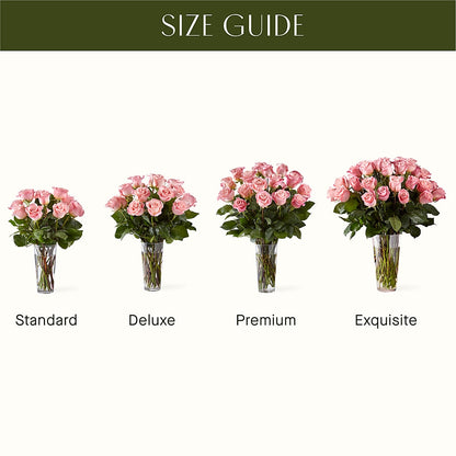 Long Stem Pink Rose Bouquet –  Eastland Heaven Sent Floral, Eastland TX