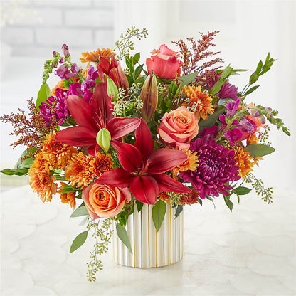 Burgundy Landscape Bouquet –  Eastland Heaven Sent Floral, Eastland TX