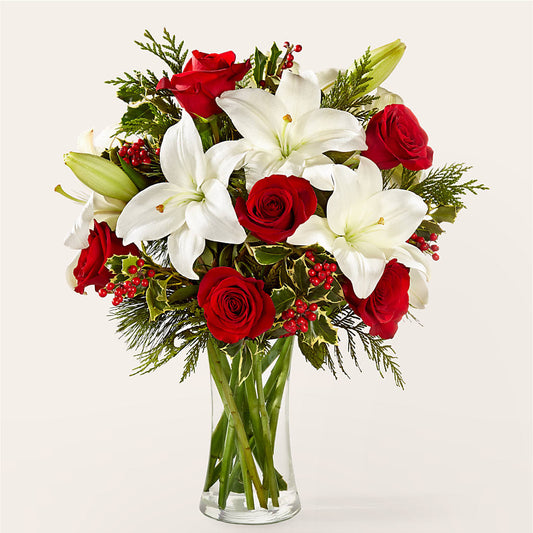 Sparkling Snowflakes Bouquet –  Eastland Heaven Sent Floral, Eastland TX