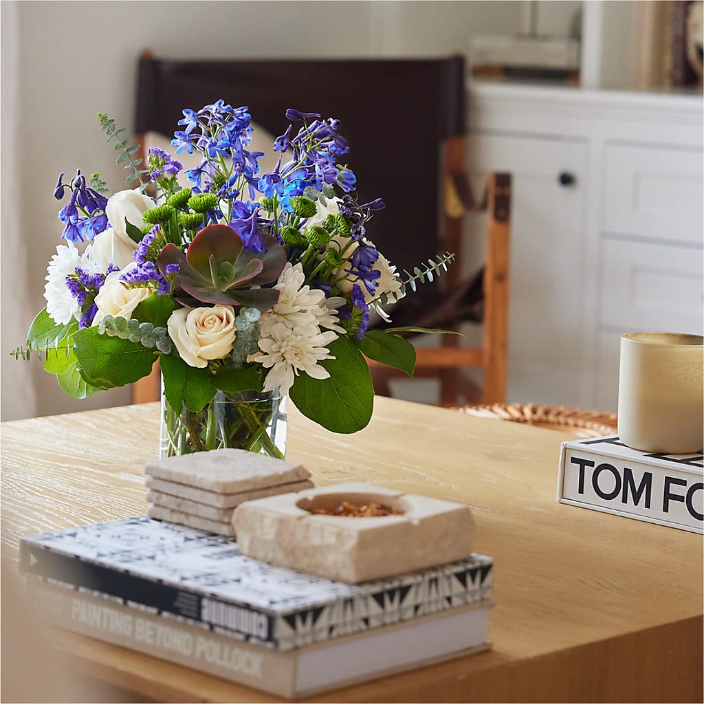Cerulean Waves Bouquet –  Eastland Heaven Sent Floral, Eastland TX