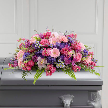 Glorious Garden Casket Spray –  Eastland Heaven Sent Floral, Eastland TX