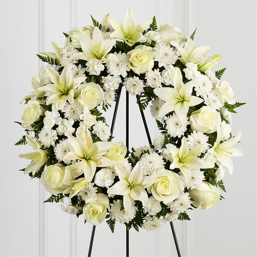Treasured Tribute Wreath –  Eastland Heaven Sent Floral, Eastland TX