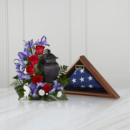 Patriotic Tribute Arrangement –  Eastland Heaven Sent Floral, Eastland TX