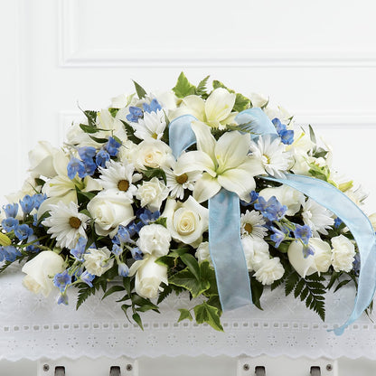 Tender Treasure Casket Spray –  Eastland Heaven Sent Floral, Eastland TX