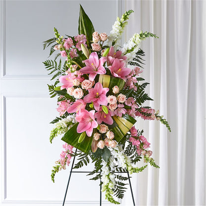 Elegant Embrace Standing Spray –  Eastland Heaven Sent Floral, Eastland TX