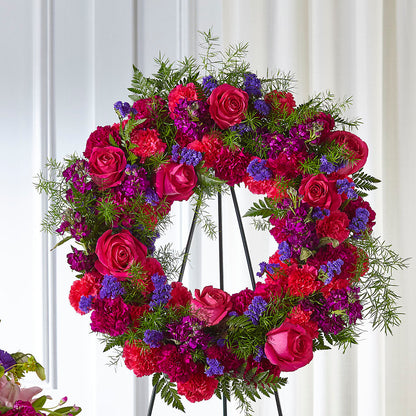 Calming Colors Wreath –  Eastland Heaven Sent Floral, Eastland TX