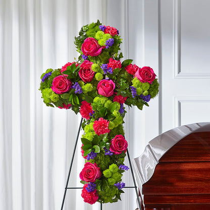 Tribute Rose Floral Cross –  Eastland Heaven Sent Floral, Eastland TX