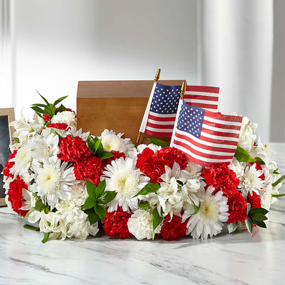 Spirit of Patriotism Cremation Adornment –  Eastland Heaven Sent Floral, Eastland TX