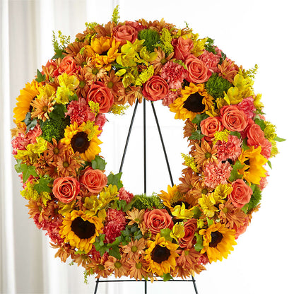 Autumnal Memories Wreath (Standard) –  Eastland Heaven Sent Floral, Eastland TX