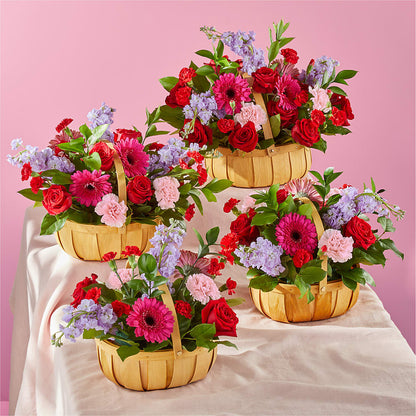Pink Picnic Basket –  Eastland Heaven Sent Floral, Eastland TX